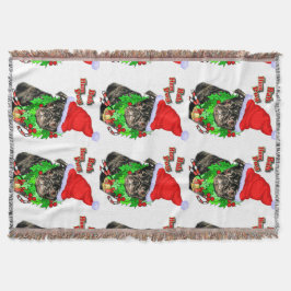 Cobertor Bah Hum Pug Christmas