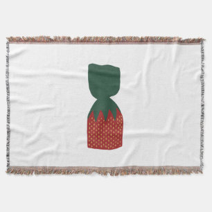 Cobertor Balas Bon Bons de Morango
