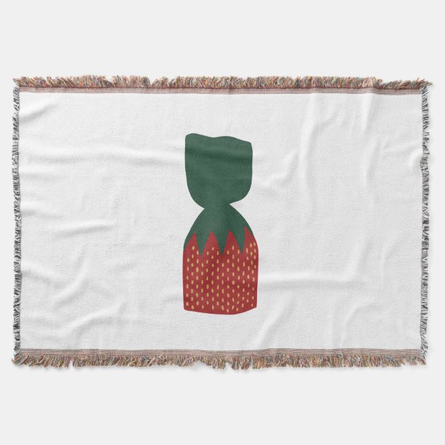 Cobertor Balas Bon Bons de Morango (Frente)