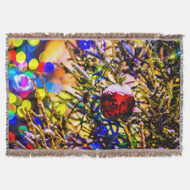 Cobertor Ball Red de Natal (Frente)