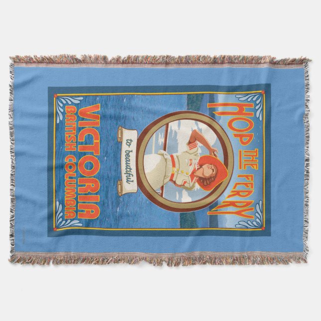 Cobertor Balsa da equitação da mulher - Victoria, BC Canadá (Frente)