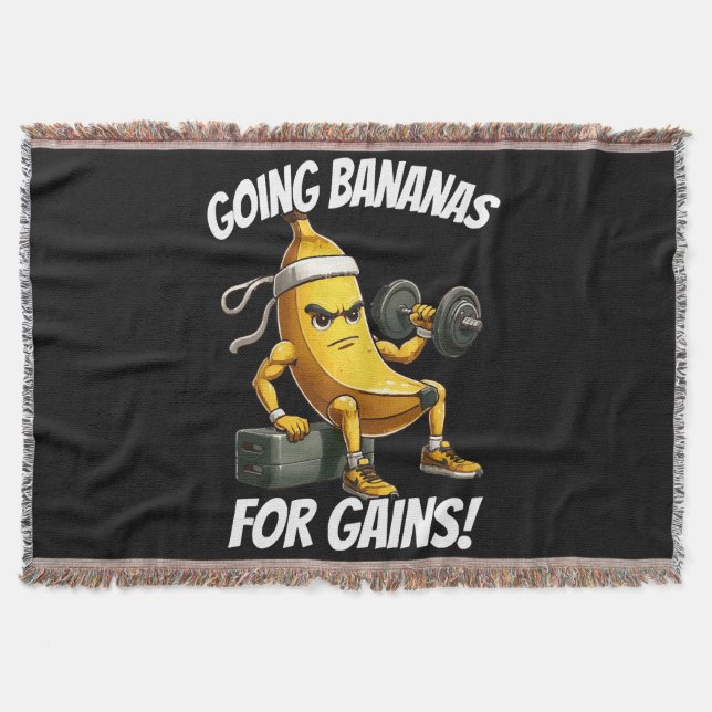 Cobertor banana malhando (Frente)