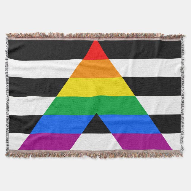 Cobertor Bandeira Aliada LGBTQ+ (Frente)