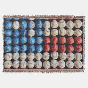 Cobertor Bandeira Americana do Baseball