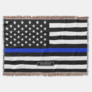Cobertor Bandeira americana fina de Blue Line