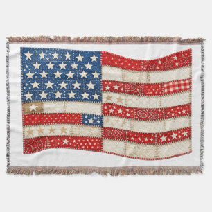 Cobertor Bandeira Americana PNG   Design Patriótico de Patc