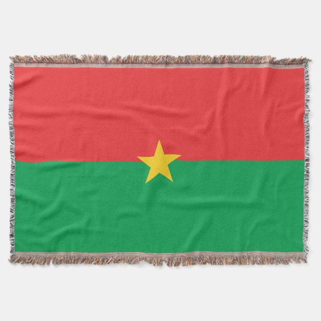 Cobertor Bandeira Burkina Faso (Frente)