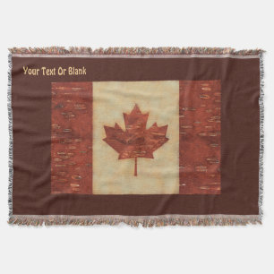 Cobertor Bandeira Canadiana No Latido De Nascimento Interio
