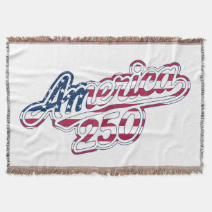 Cobertor Bandeira da América 250 Roteiro Semiquincentenário