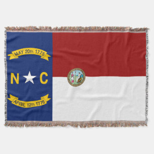 Cobertor bandeira da Carolina do Norte