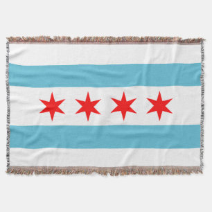 Cobertor Bandeira da cidade de Chicago