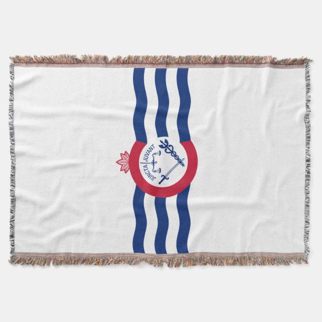 Cobertor Bandeira da cidade de Cincinnati (Frente)