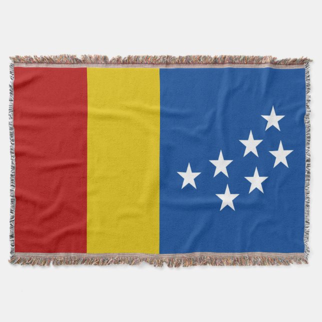 Cobertor Bandeira da cidade de Durham (Frente)