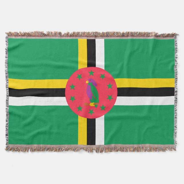 Cobertor Bandeira da Domínica (Frente)