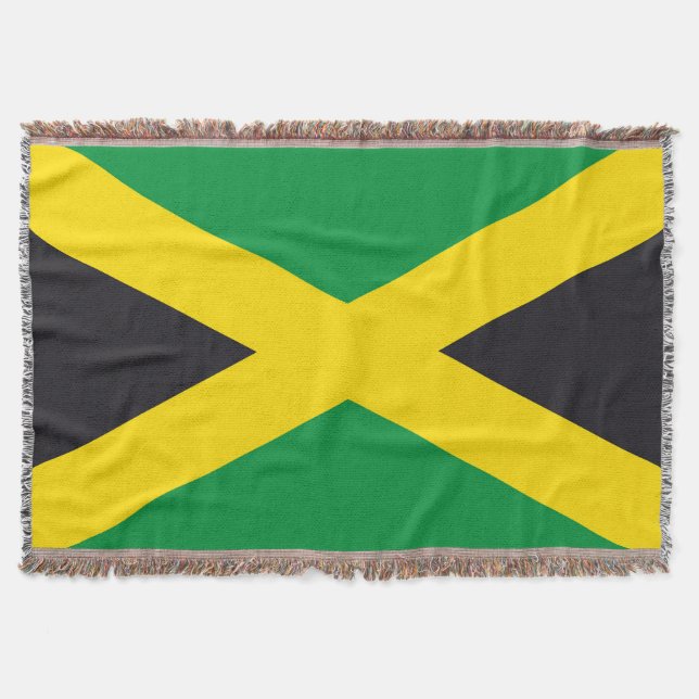 Cobertor bandeira da Jamaica (Frente)