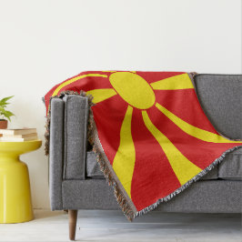 Cobertor Bandeira da Macedônia do Norte