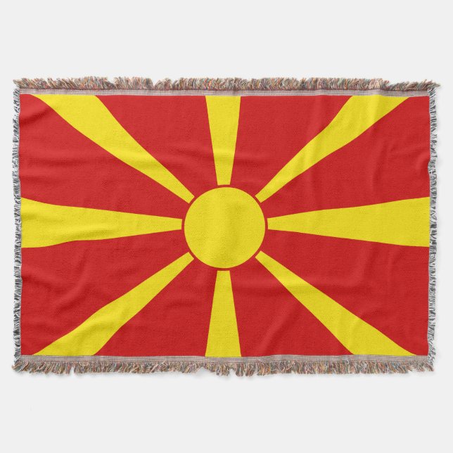Cobertor Bandeira da Macedônia do Norte (Frente)