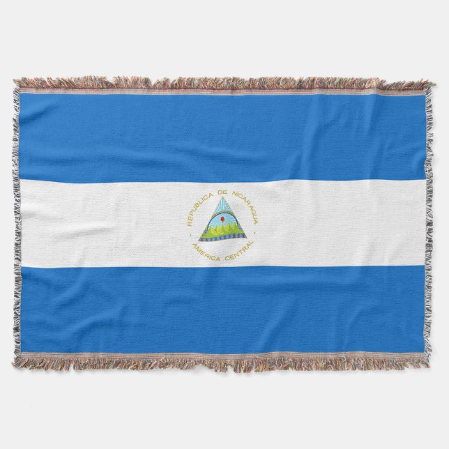 Cobertor Bandeira da Nicarágua (Frente)