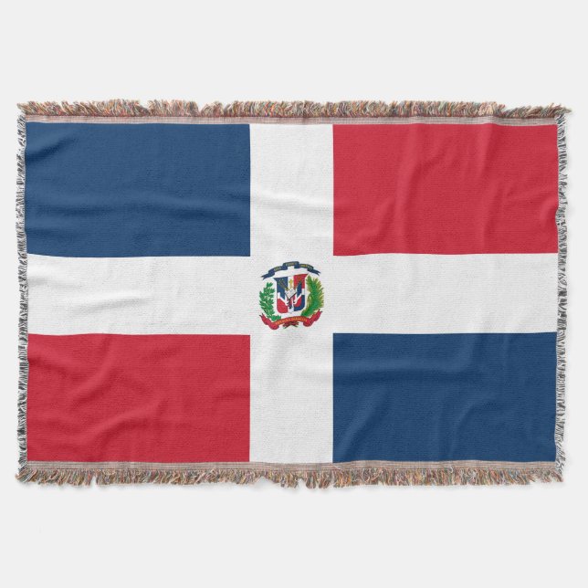 Cobertor Bandeira da República Dominicana (Frente)