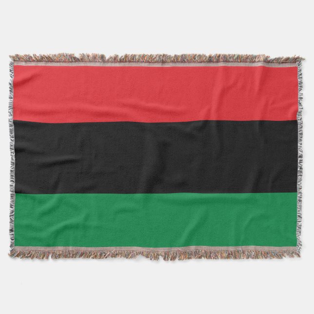 Cobertor Bandeira da UNIA Pan-Africana (Frente)