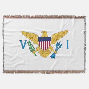 Cobertor bandeira das Ilhas Virgens dos EUA