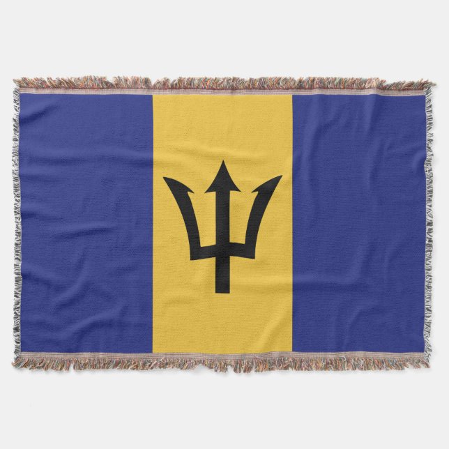 Cobertor bandeira de Barbados (Frente)