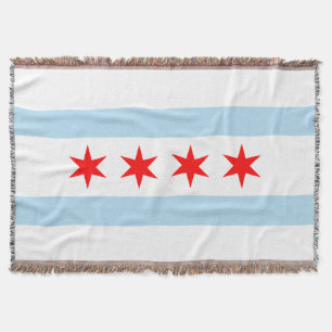 Cobertor Bandeira de Chicago, Illinois