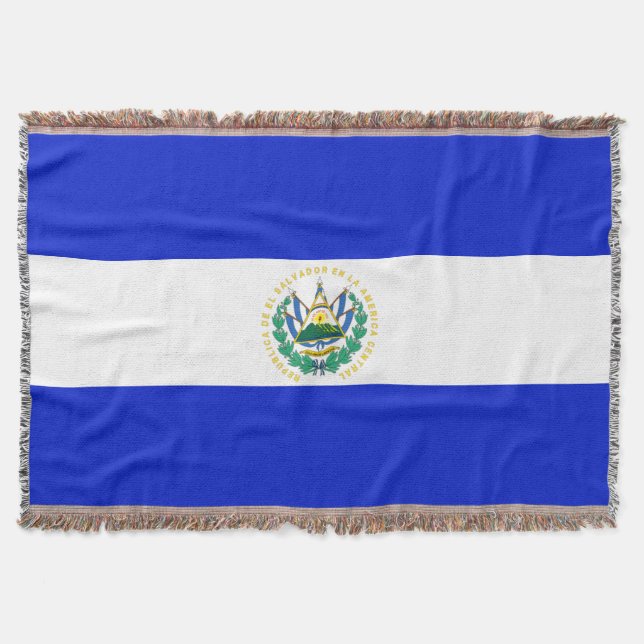 Cobertor Bandeira de El Salvador (Frente)