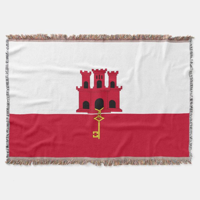 Cobertor bandeira de Gibraltar (Frente)
