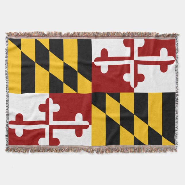 Cobertor Bandeira de Maryland (Frente)