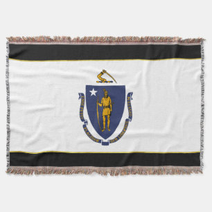 Cobertor bandeira de Massachusetts