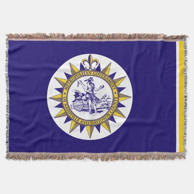 Cobertor Bandeira de Nashville, Tennessee Throw Blanket (Frente)