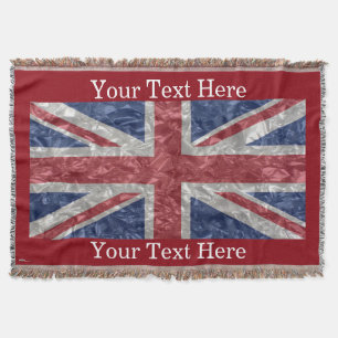 Cobertor Bandeira de Union Jack - enrugada