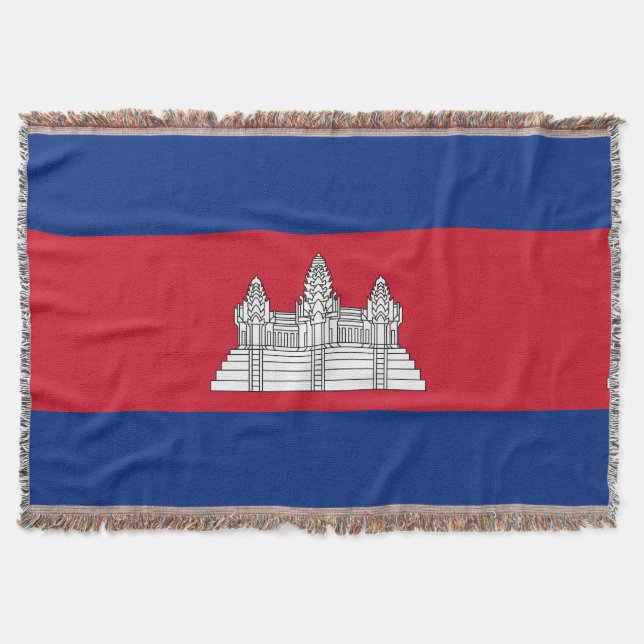 Cobertor Bandeira do Camboja (Frente)
