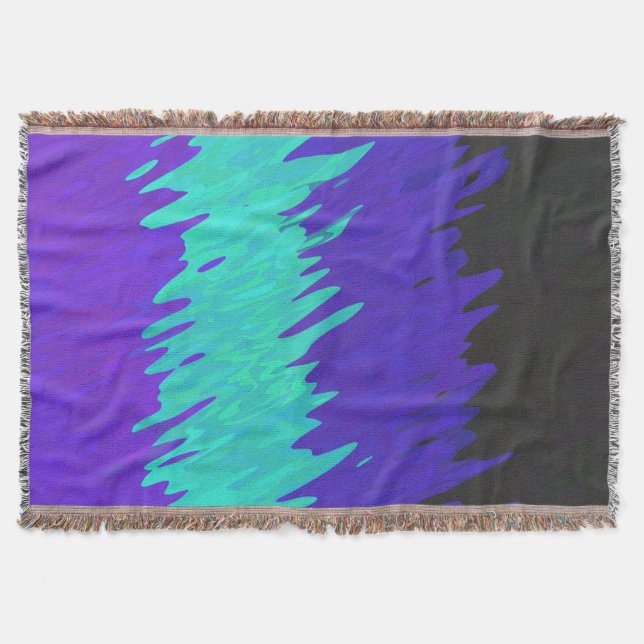 Cobertor Bandeira do Orgulho Alexigênero Abstrata Trippy Sq (Frente)