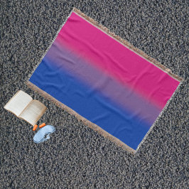 Cobertor Bandeira do Orgulho Bissexual Gradiente - Bandeira