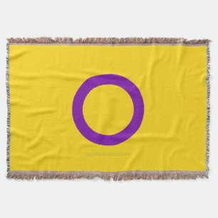 Cobertor Bandeira do orgulho intersexo SlipperyJoe's fundo