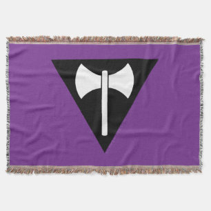 Cobertor bandeira do orgulho lésbico SlipperyJoe feminista 