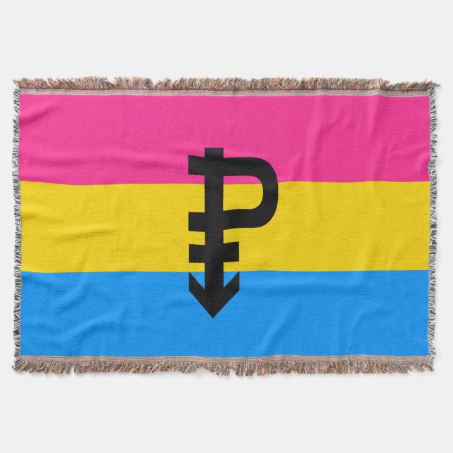 Cobertor Bandeira do Orgulho Pansexual (Frente)