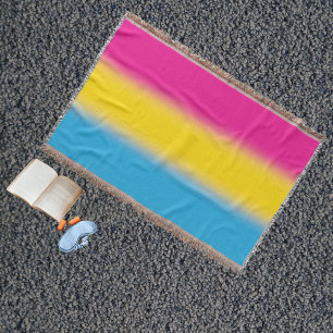 Cobertor Bandeira do Orgulho Pansexual Gradiente – Bandeira