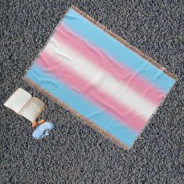 Cobertor Bandeira do Orgulho Transgênero Gradiente - Bandei
