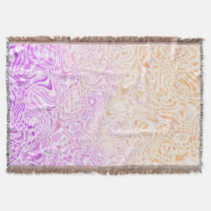 Cobertor Bandeira do Orgulho Trixic Abstrata Boho Ondulada