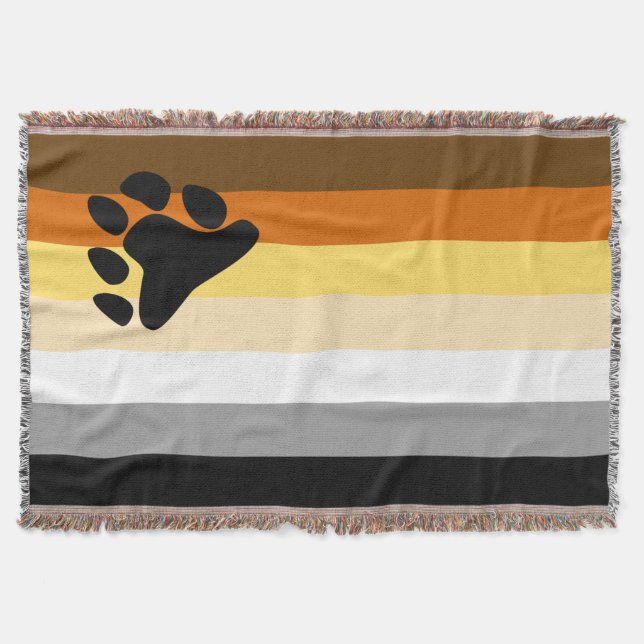 Cobertor Bandeira do Orgulho Ursa (Frente)