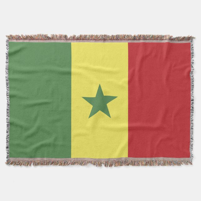 Cobertor Bandeira do Senegal (Frente)