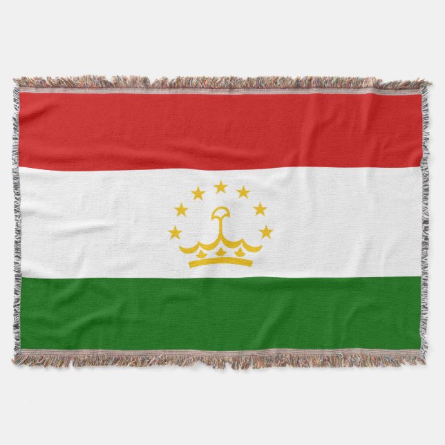 Cobertor Bandeira do Tajiquistão (Frente)