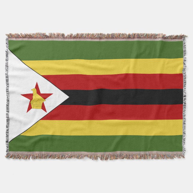 Cobertor Bandeira do Zimbabué (Frente)