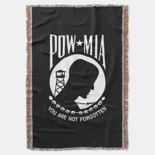 Cobertor Bandeira dos POW MIA: Soldados Desaparecidos da Gu