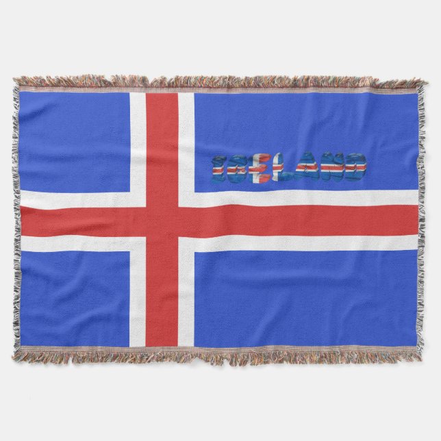 Cobertor Bandeira islandêsa (Frente)