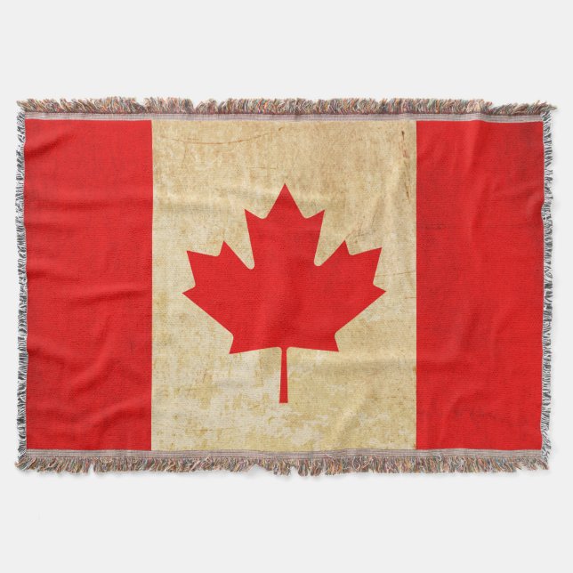 Cobertor Bandeira Nacional Patriótica Original do CANADÁ (Frente)