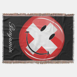 Cobertor Bandeira suíça de sorriso